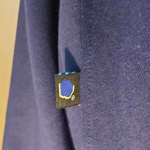 2019 Adererror Navy Blue Zip-Up Front And Rear Hoodie - Picture 5 of 13